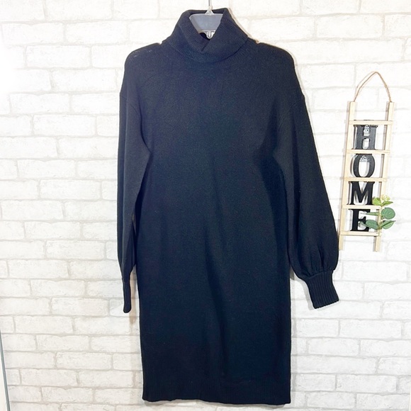 J.crew Black turtleneck sweater dress size Small - Picture 2 of 13